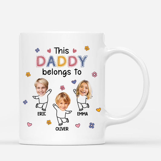 1939MUS1 personalized this cute daddy belongs to mug