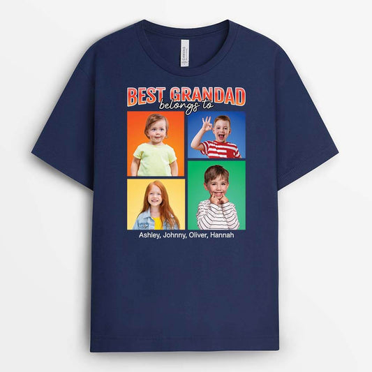 1940AUS2 personalized best dad belongs to t shirt