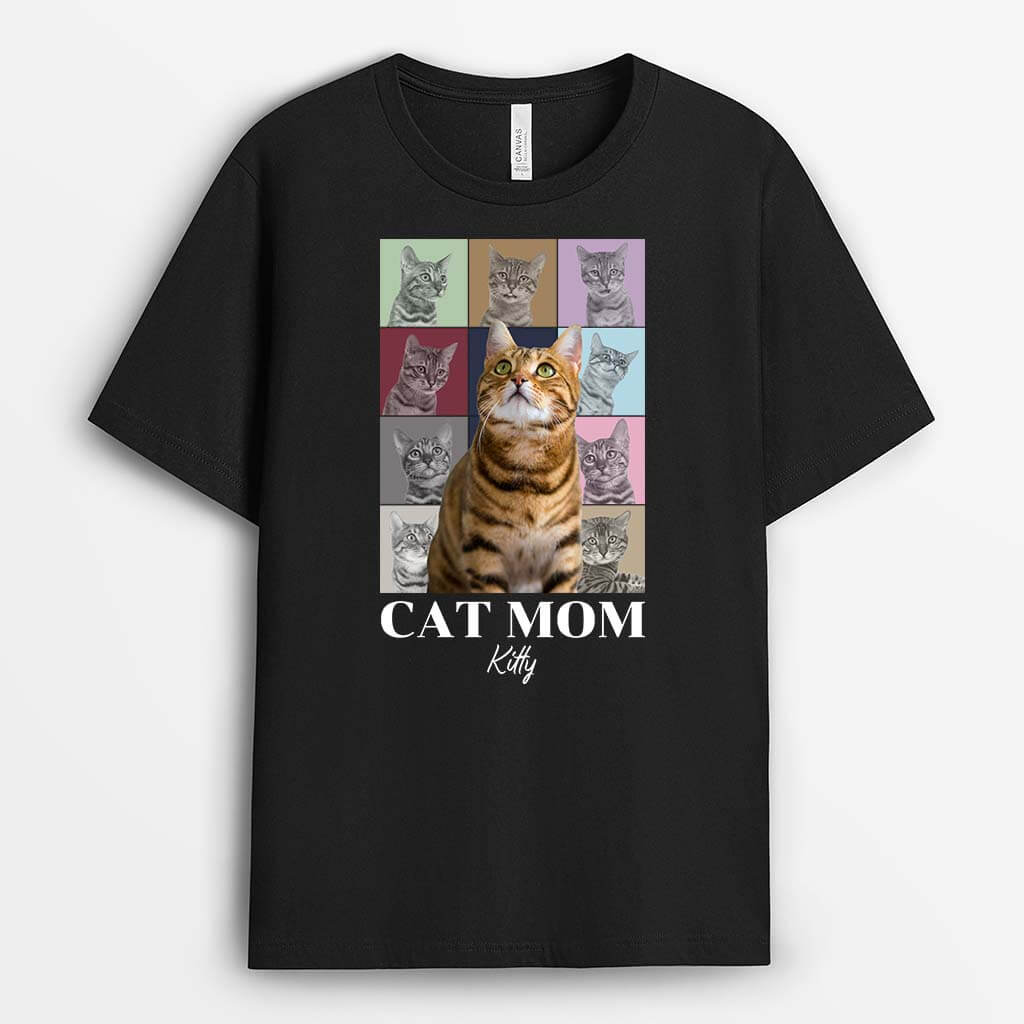 1948AUS1 personalized cool cat mom cat dad t shirt