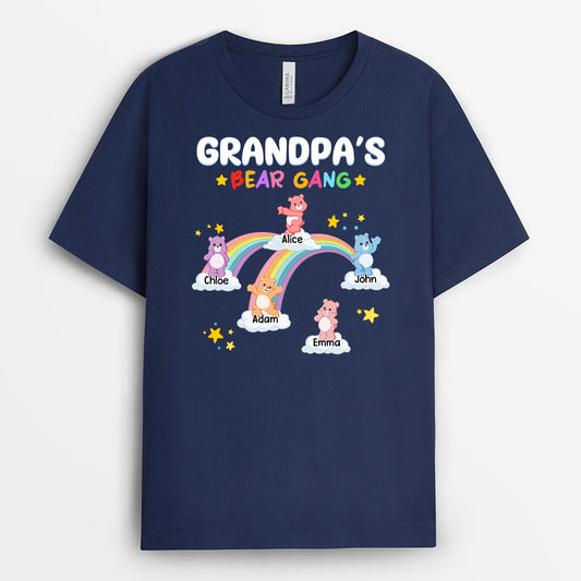 1951AUS2 personalized daddys grandpas bear gang t shirt