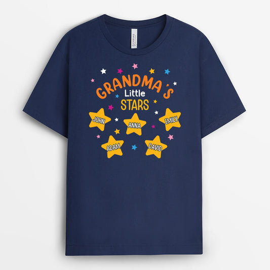 1953AUS1 personalized mommys grandmas little stars t shirt