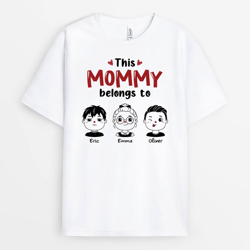 1960AUS1 personalized this mommy grandma belongs to t shirt
