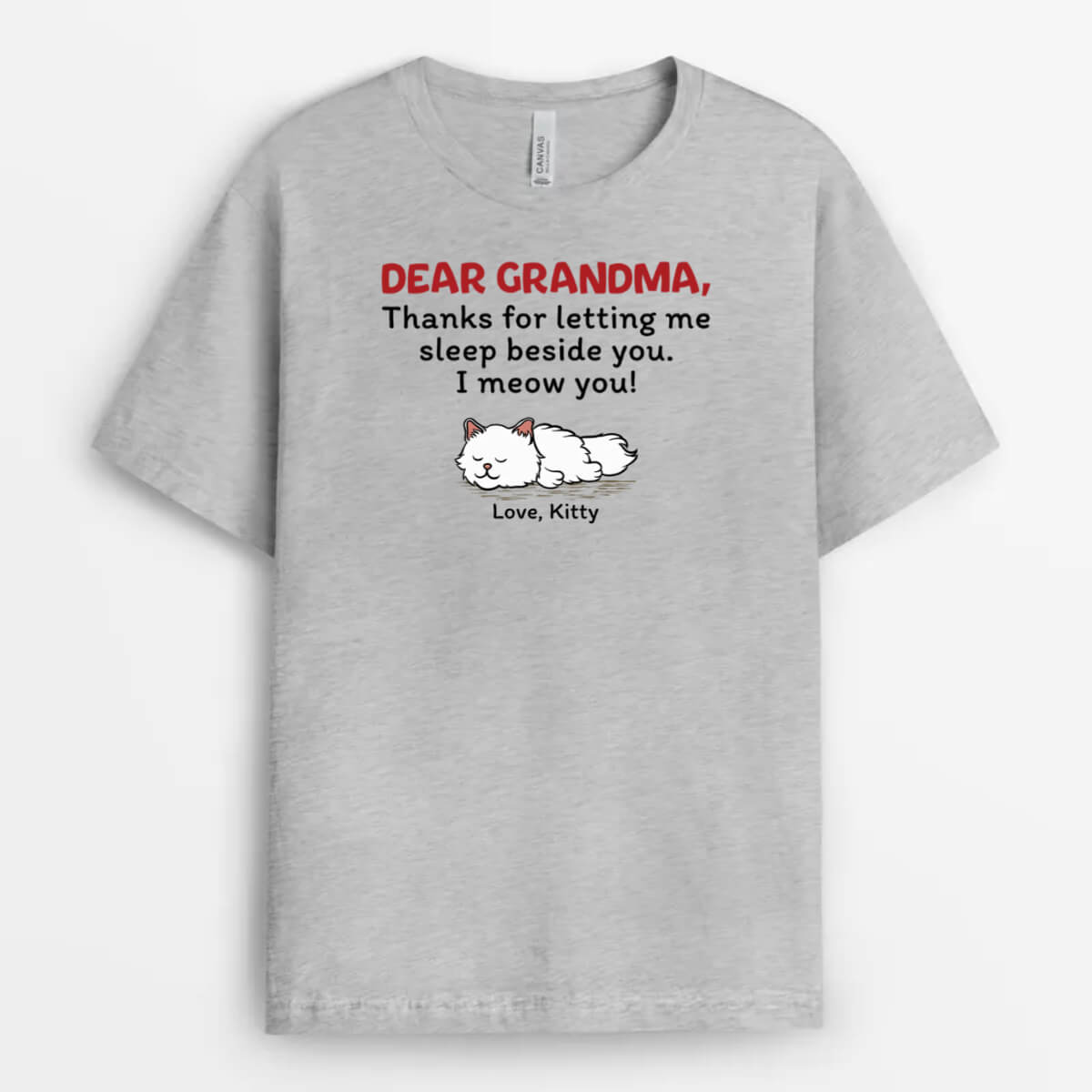 1965AUS1 personalized dear mom i woof you cat t shirt