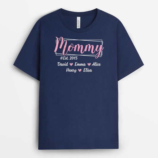 1968AUS2 personalized grandma with kids names t shirt