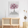 1974CUS3 personalized cherry blossom heart canvas