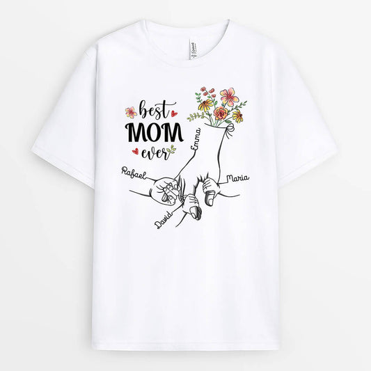 1986AUS1 personalized best mom ever t shirt