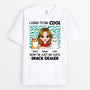 1987AUS1 personalized i used to be cool now im my cats snack dealer t shirt
