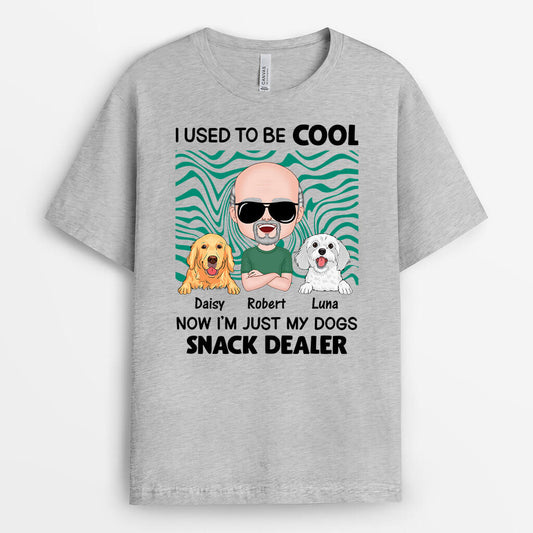 1987AUS2 personalized i used to be cool now im my dogs snack dealer t shirt