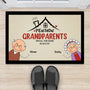 2002DUS2 personalized pension grandma and grandpa door mat