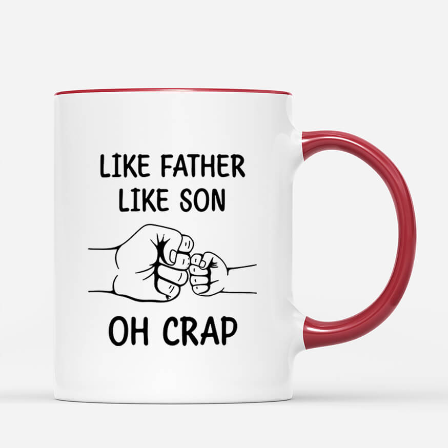 2008MUS2 personalized like father like daughter mug