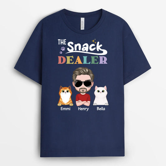 2010AUS2 personalized the snack dealer  cats t shirt