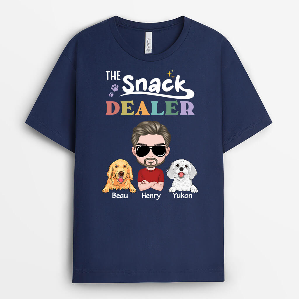 2010AUS2 personalized the snack dealer  dogs t shirt