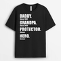 2011AUS2 personalized husband daddy protector hero since t shirt