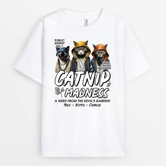 2013AUS1 personalized catnip madness t shirt