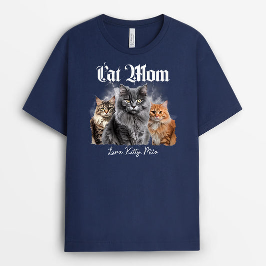 2022AUS1 personalized cat mom cat dad t shirt
