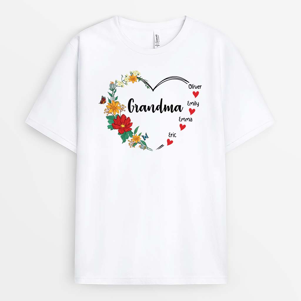 2030AUS1 personalized grandmas love garden t shirt