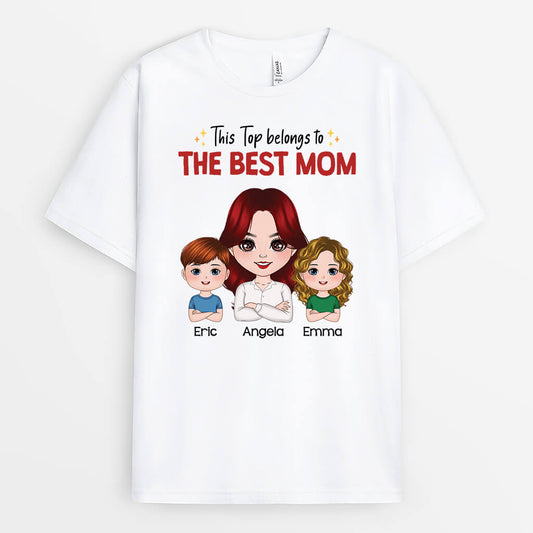 2041AUS2 personalized this top belongs to the best dad t shirt