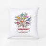 2042PUS2 personalized grandchildren hold our hands for just a while but our hearts forever pillow