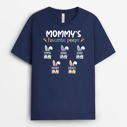 2046AUS1 personalized grandma mommys favorite peeps t shirt_2
