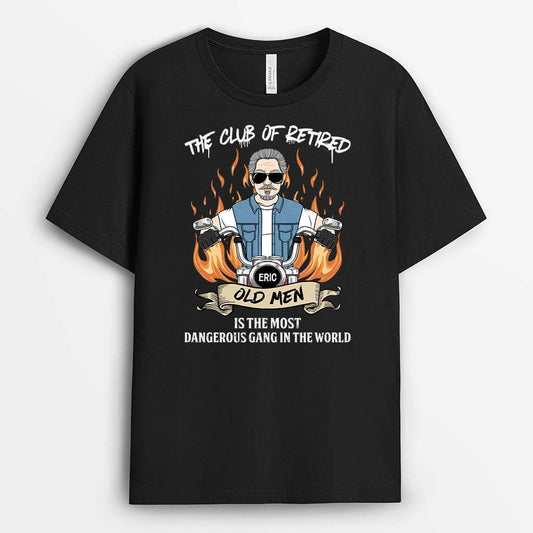 2058AUS1 personalized the club of retired old men is the most dangerous gang in the world t shirt