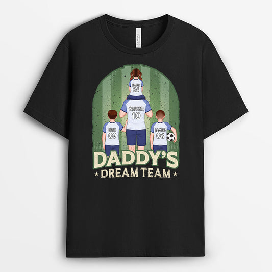 2060AUS1 personalized daddys dream team t shirt