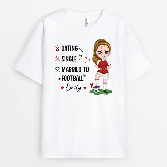 2063AUS1 personalized married to soccer t shirt