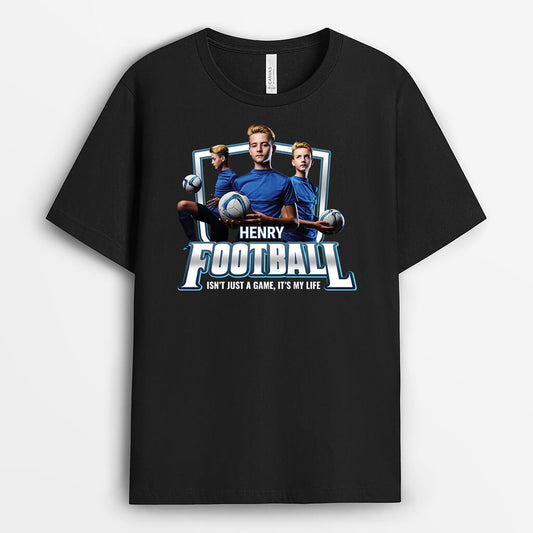 2069AUS1 personalised football isnt just a game its my life t shirt