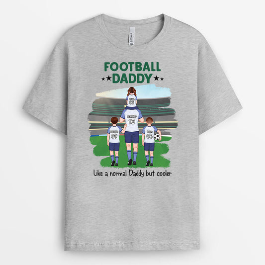 2076AUS2 personalized football dad t shirt