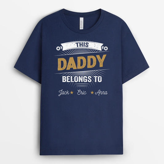 2081AUS1 personalized this daddy grandad belongs to t shirt