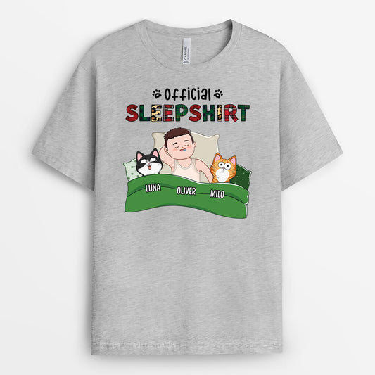 2095AUS1 personalized official sleepshirt for cat lovers t shirt