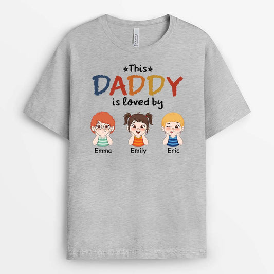 2100AUS2 personalized this grandad dad is loved by t shirt