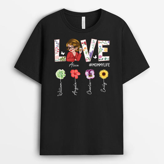 2102AUS1 personalized love garden t shirt