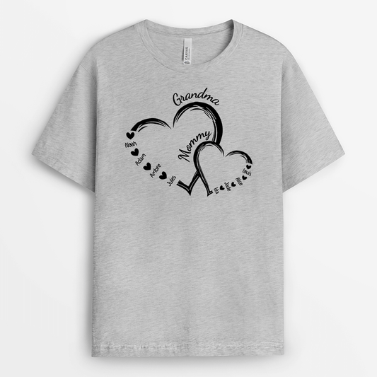 2108AUS2 personalized mama with love t shirt