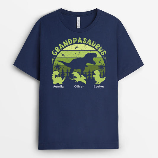 2119AUS2 personalized papasaurus t shirt
