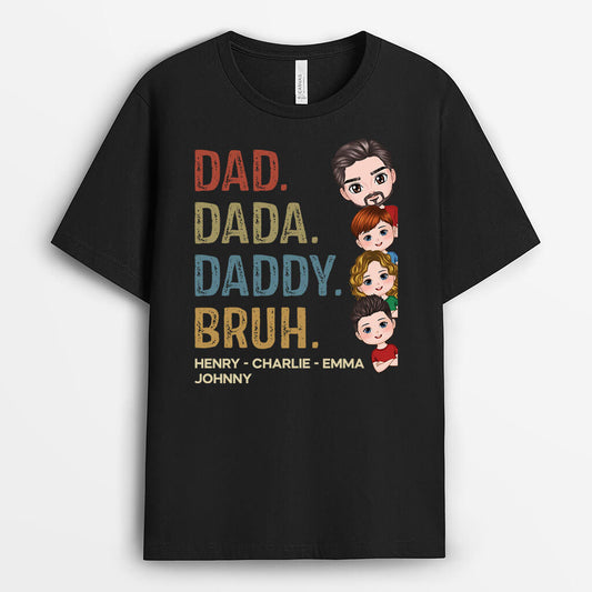 2126AUS1 personalized dad dada daddy bruh t shirt