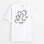 2128AUS1 personalized wife mommy grandma hearts t shirt