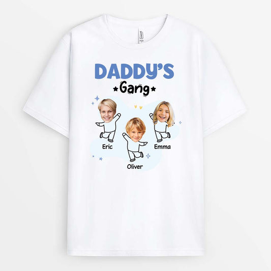 2139AUS1 personalized daddy grandpas gang t shirt
