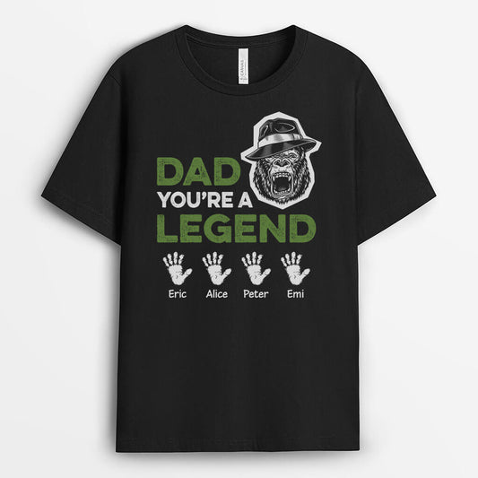 2143AUS1 personalized dad youre a legend t shirt