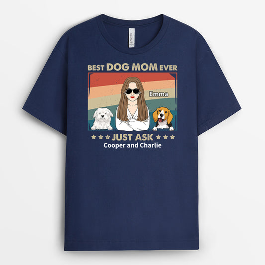 2145AUS2 personalized best dog dad ever just ask t shirt