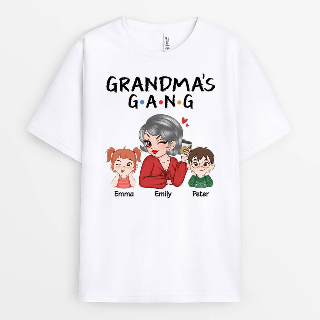 2153AUS1 personalized mommy grandmas gang t shirt
