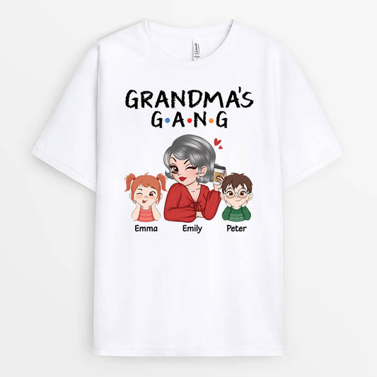 2153AUS1 personalized mommy grandmas gang t shirt