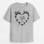 2174AUS2 personalized moms flowers hearts t shirt