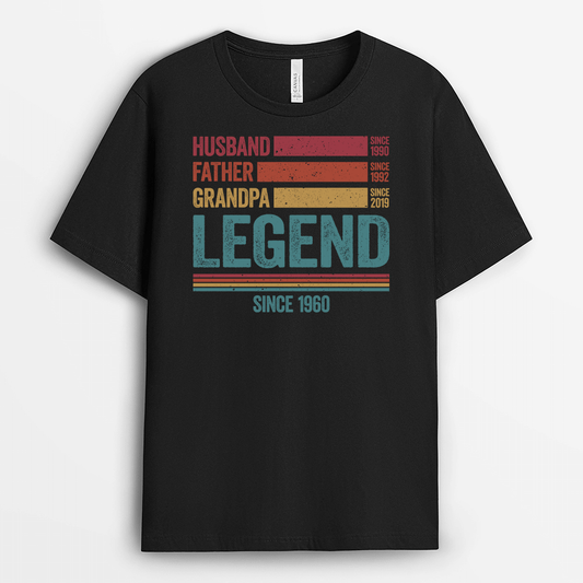 2182AUS1 personalized husband father grandpa legend t shirt