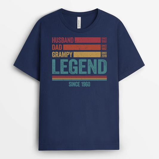 2182AUS2 personalized husband father grandpa legend t shirt