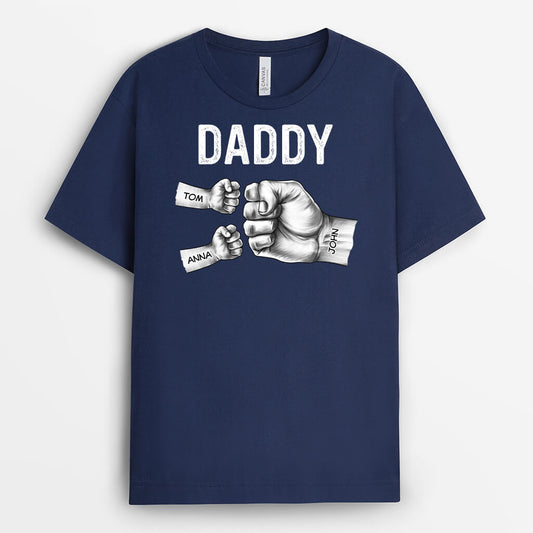 2188AUS1 personalized papa fist t shirt