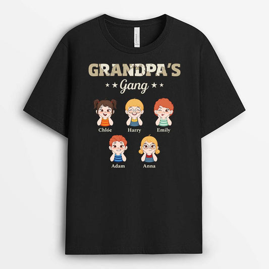 2317AUS1 personalized daddy grandpa s gang t shirt