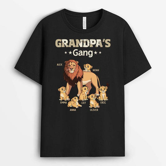 2366AUS1 personalized daddys gang lions t shirt