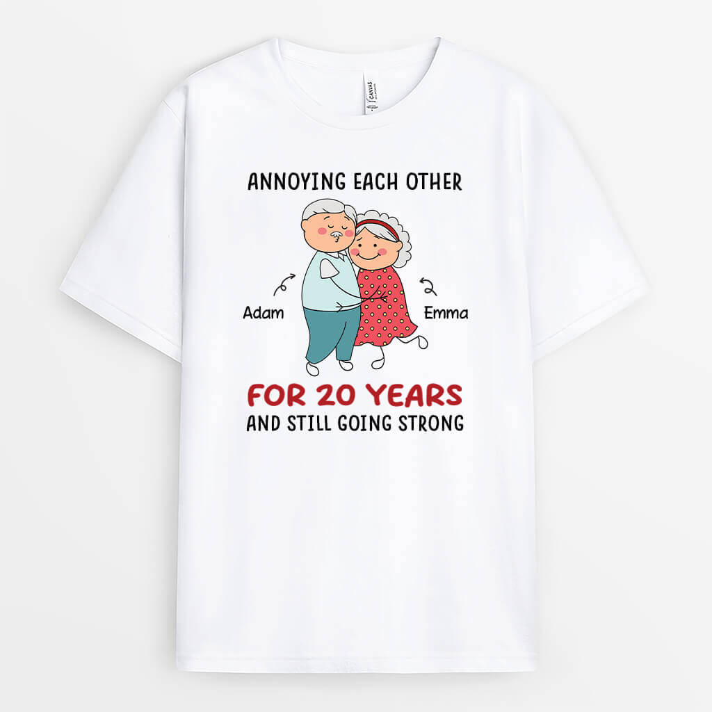 2806AUS1 annoying each other  custom t shirt printing for couple