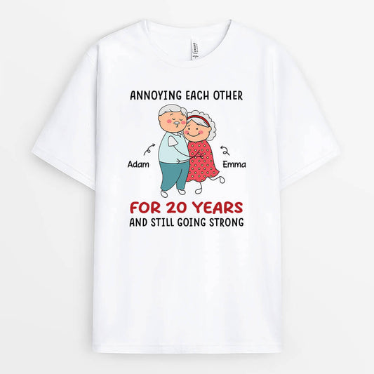 2806AUS1 annoying each other  custom t shirt printing for couple