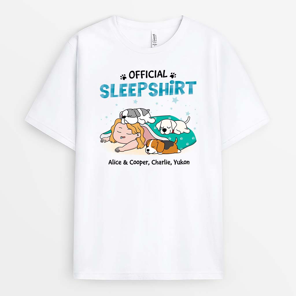 2831AUS1 official sleepshirt t shirt  customised present ideas for dog owner